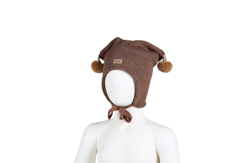 Kivat Lue Ull Striper Kamel,beige dusk m/skinnlapp