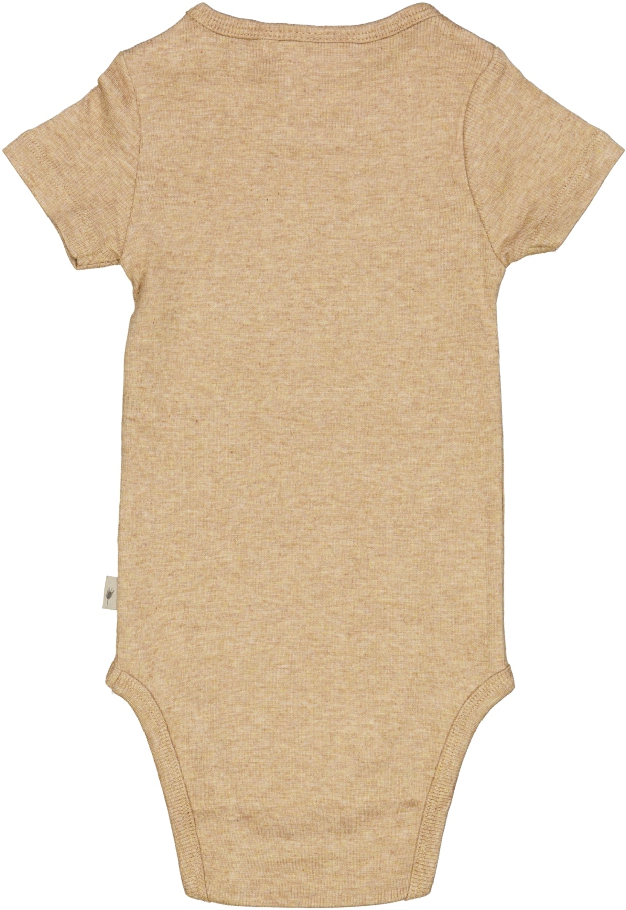 Wheat Rib Lace SS Body Sand Melange