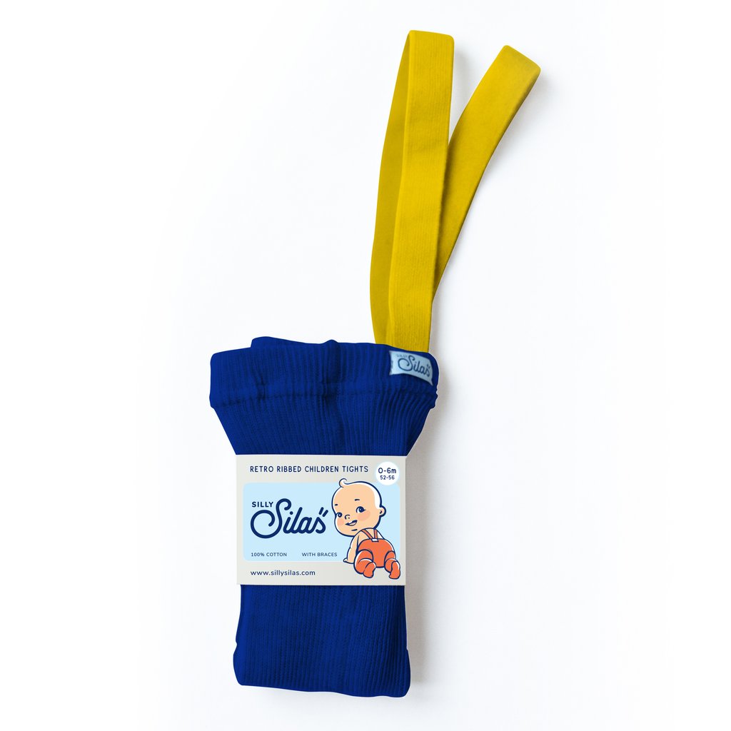 Silly Silas Tights Blue/Yellow