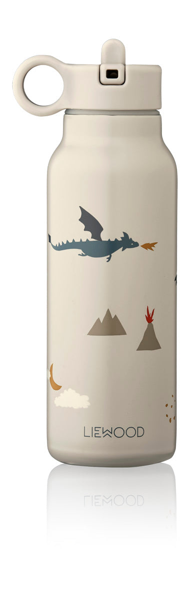 Liewood Falk water bottle 350 ml  Little dragon / Dark sandy mix