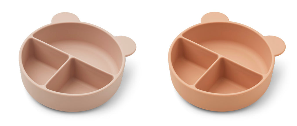 Liewood Connie divider bowl - 2 pack Rose Mix