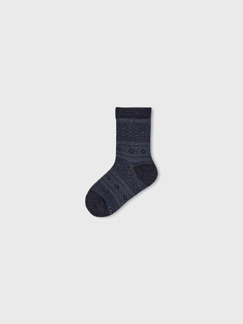 Name it Wak Wool Socks 4pk Blue Graphite