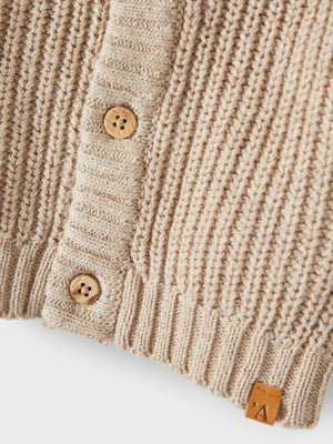 Lil Atelier Emlen Cardigan Knit Humus
