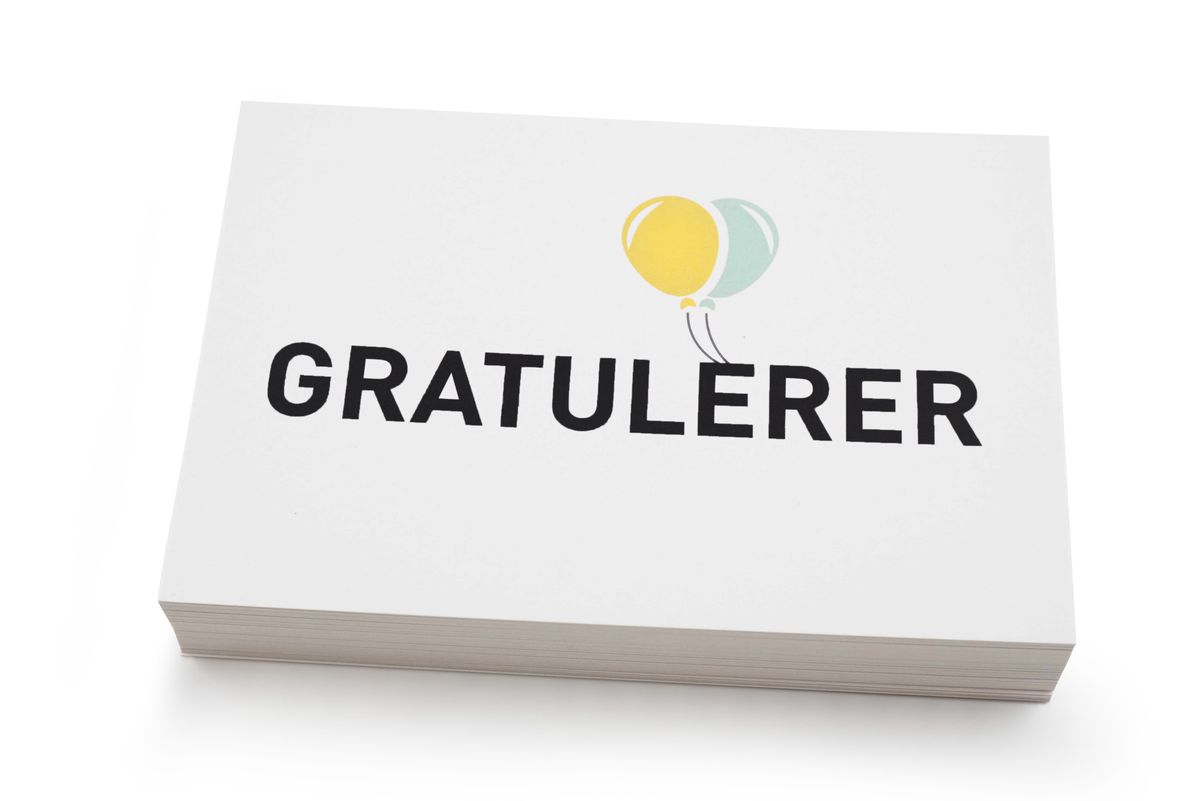 Kort Gratulerer