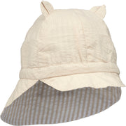 Liewood Gorm Reversible seersucker stripe: Sandy/White