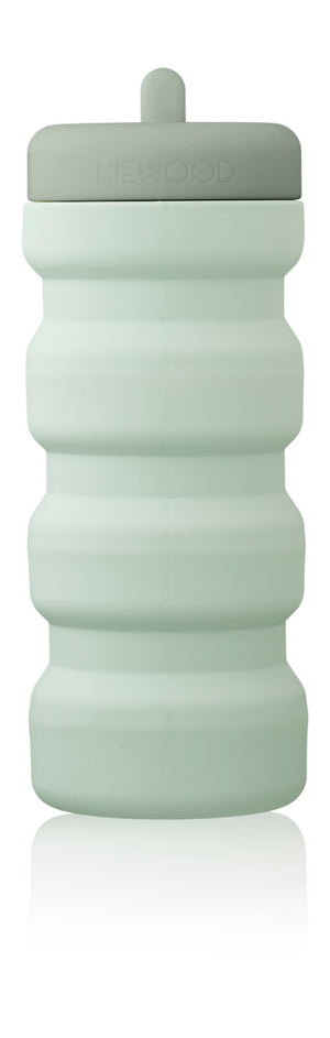 Liewood Wilson foldable bottle Dusty mint/faune green mix  450ml
