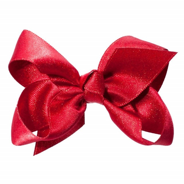 Stor sløyfe metallic Red Metallic