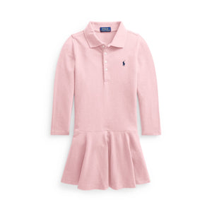 Ralph Lauren Stretch Cotton Mesh Polo Dress Pink