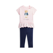 Ralph Lauren Polo Bear Jersey Top & Legging Set