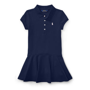 Ralph Lauren Stretch Short-Sleeve Polo Dress Navy