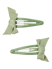 Lil Atelier Hinja Hair Clips 2pk - Sage