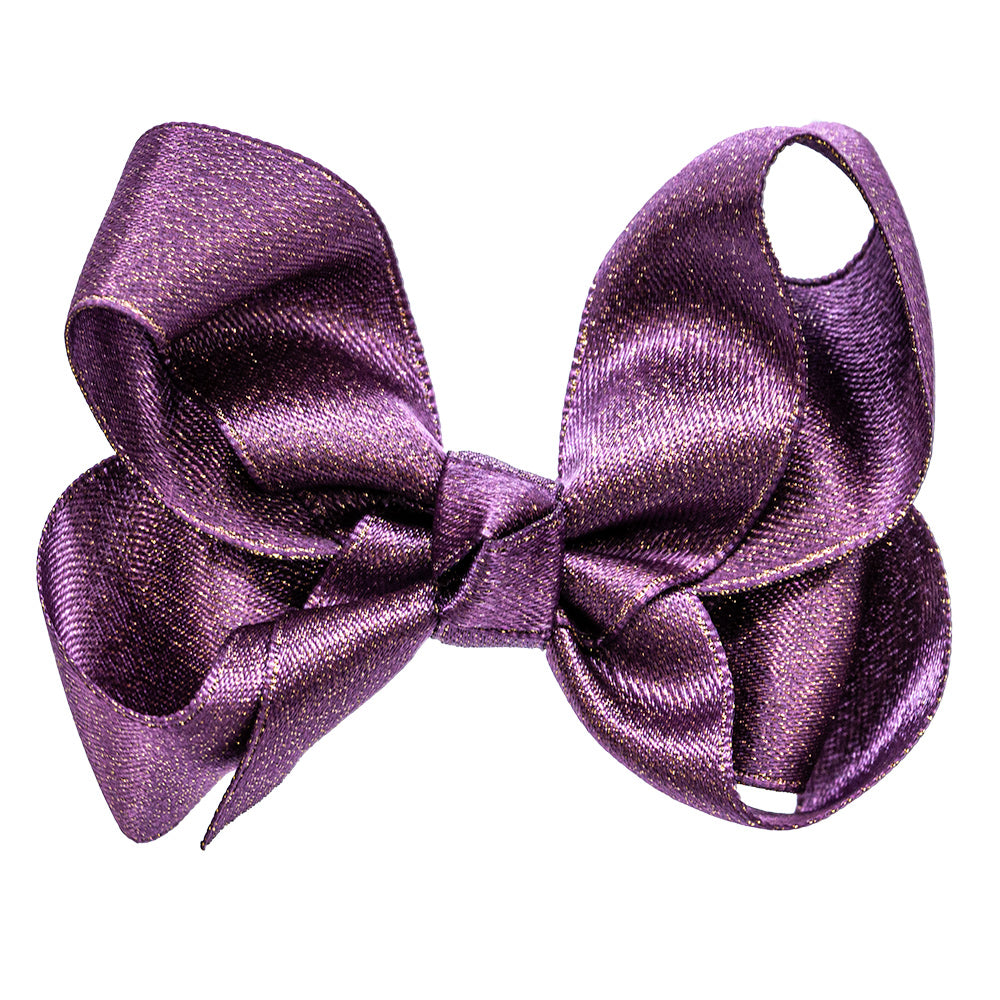 Stor sløyfe i sateng Amethyst