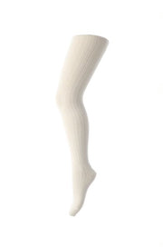 MP TIGHTS RIB COTTON Creme white