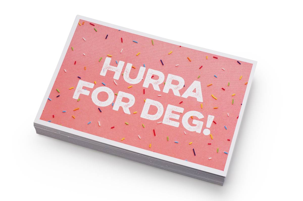 Kort Hurra for Deg